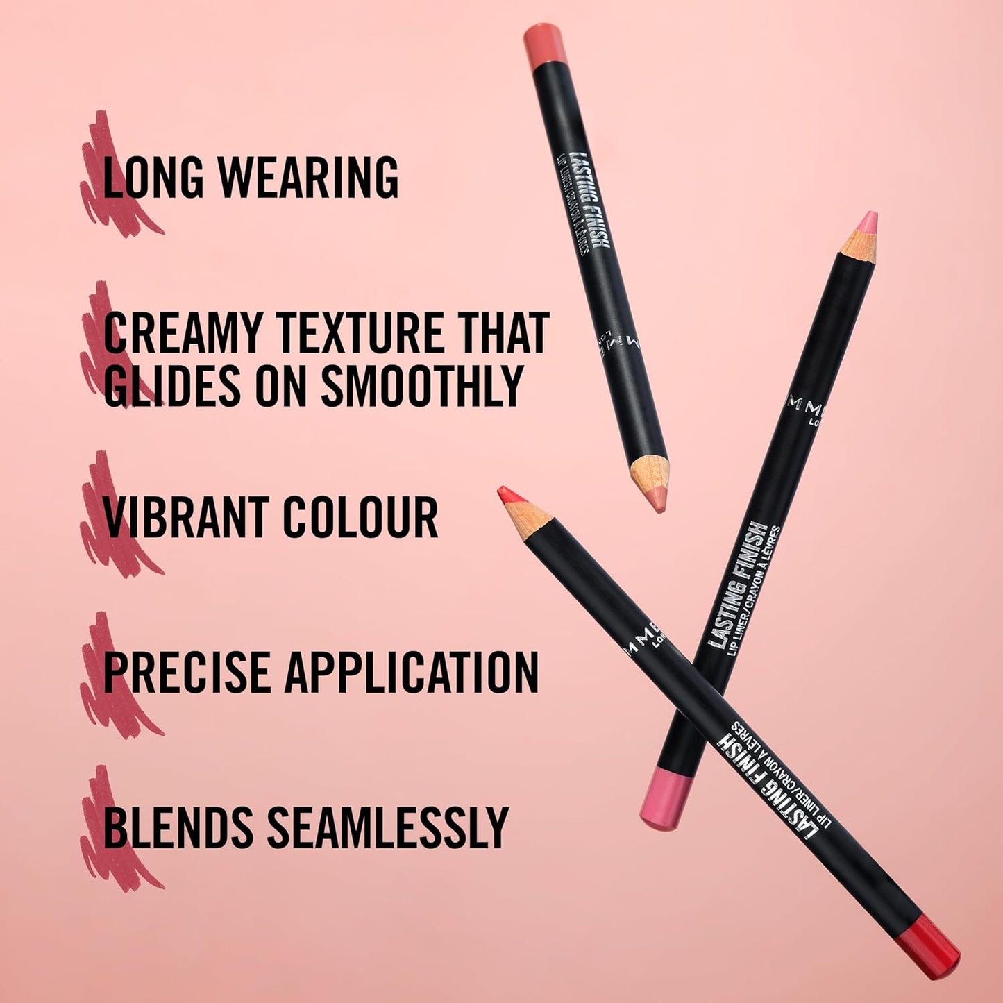 Rimmel Lasting Finish 8HR Lip Liner, Shade Cappuccino, 1.2 g