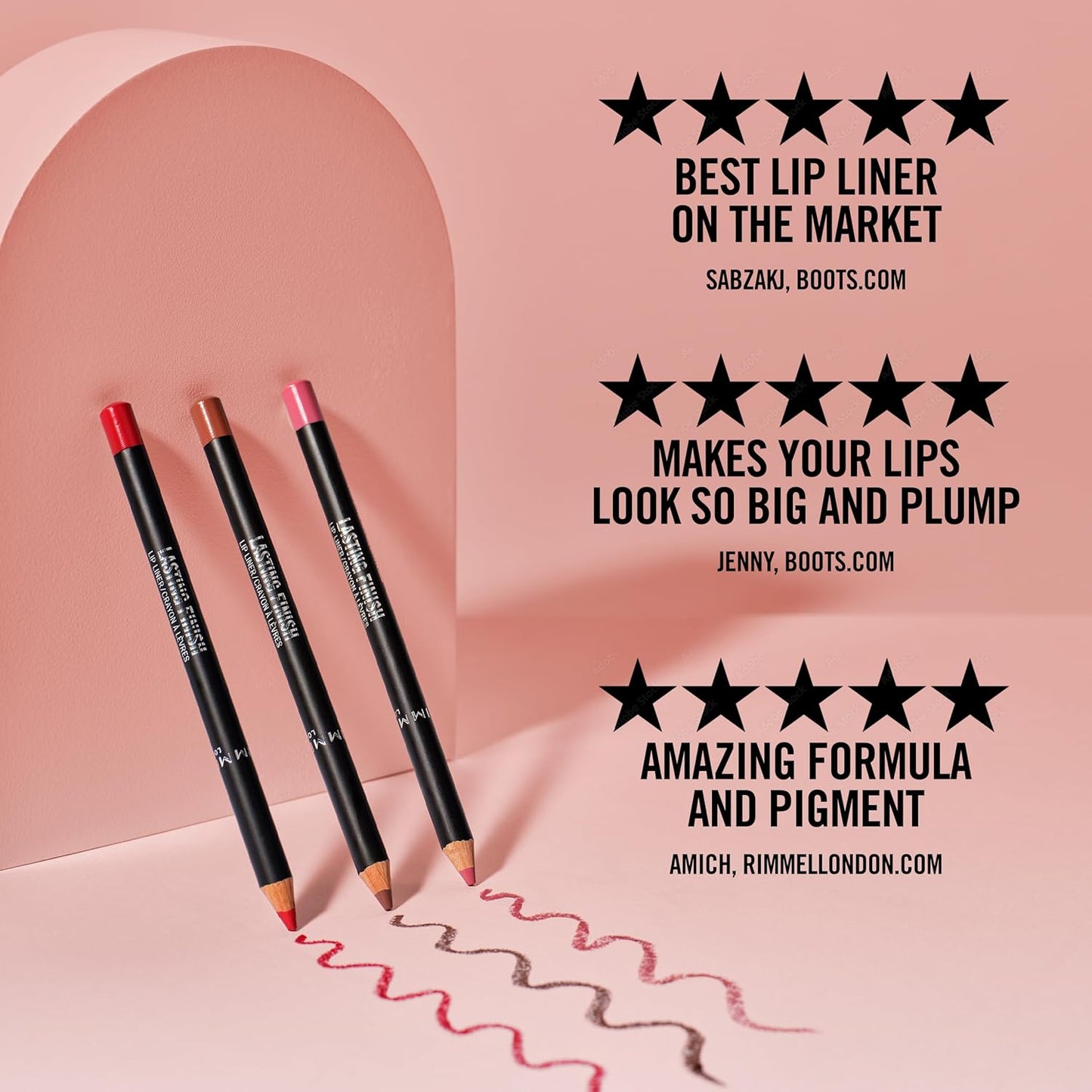 Rimmel Lasting Finish 8HR Lip Liner, Shade Cappuccino, 1.2 g