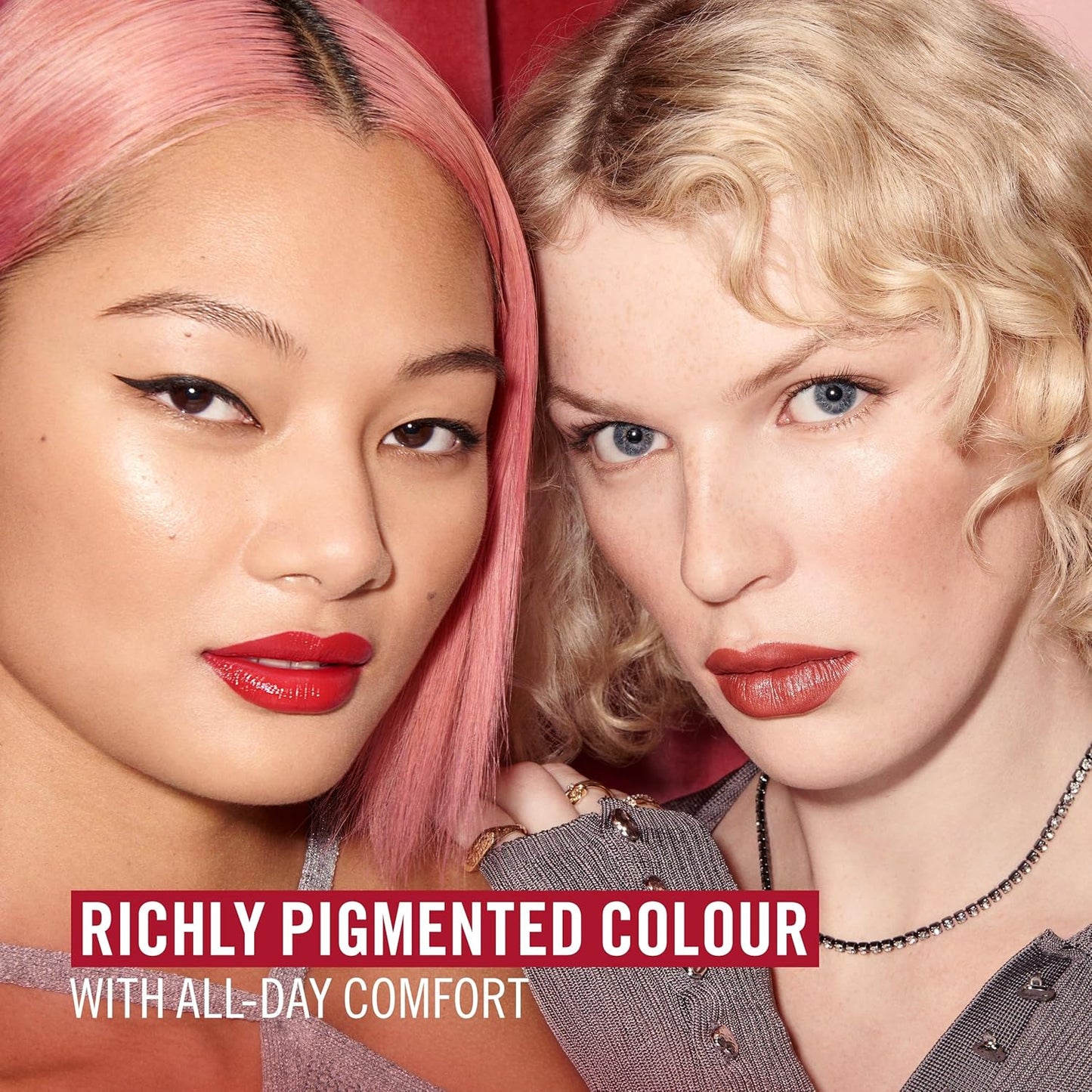 Rimmel Lasting Finish Lipstick 066 Heather Shimmer, Creamy Satin Finish, Long Lasting 8 HR Wear, Comfortable Formula, Rich Pigment
