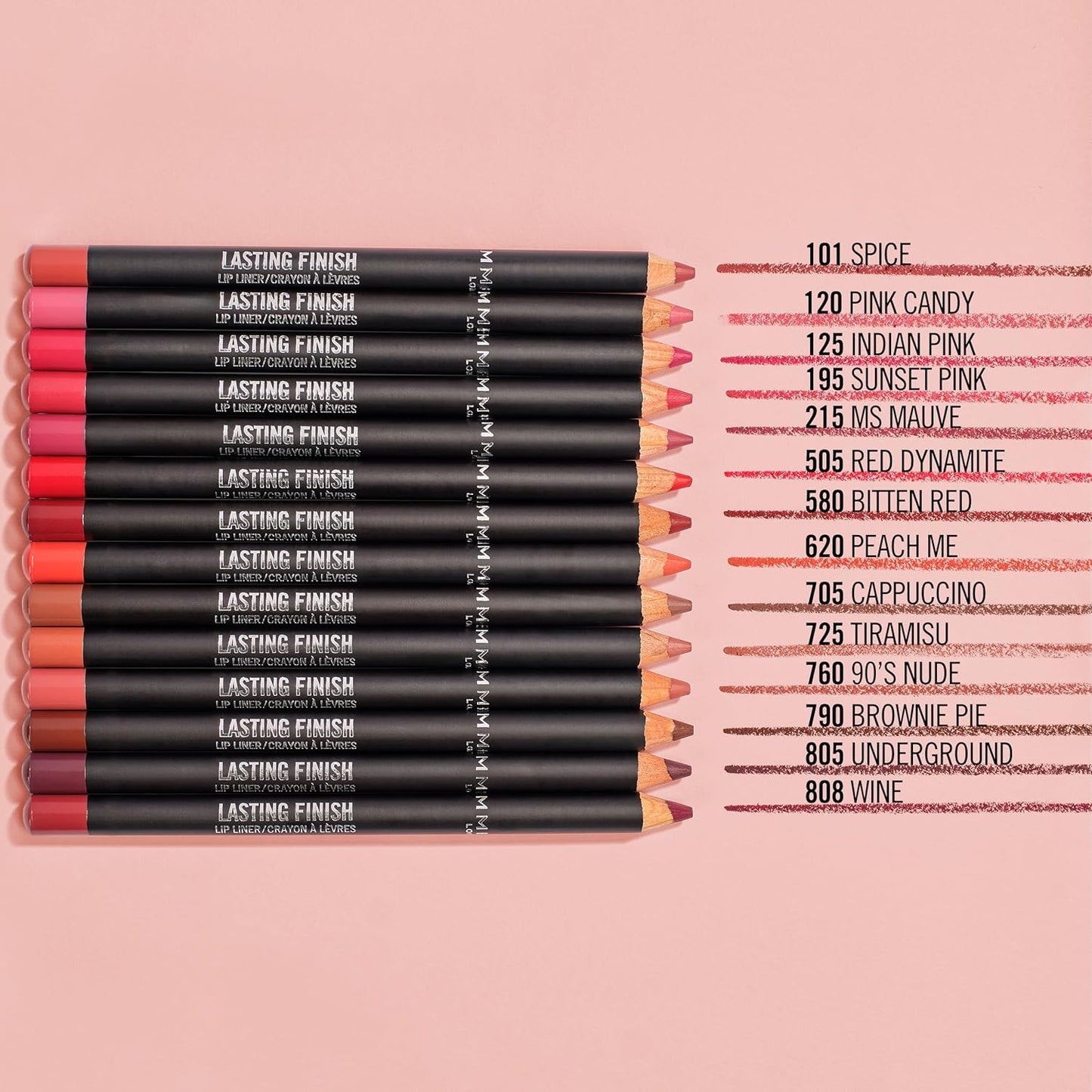 Rimmel Lasting Finish 8HR Lip Liner, Shade Cappuccino, 1.2 g